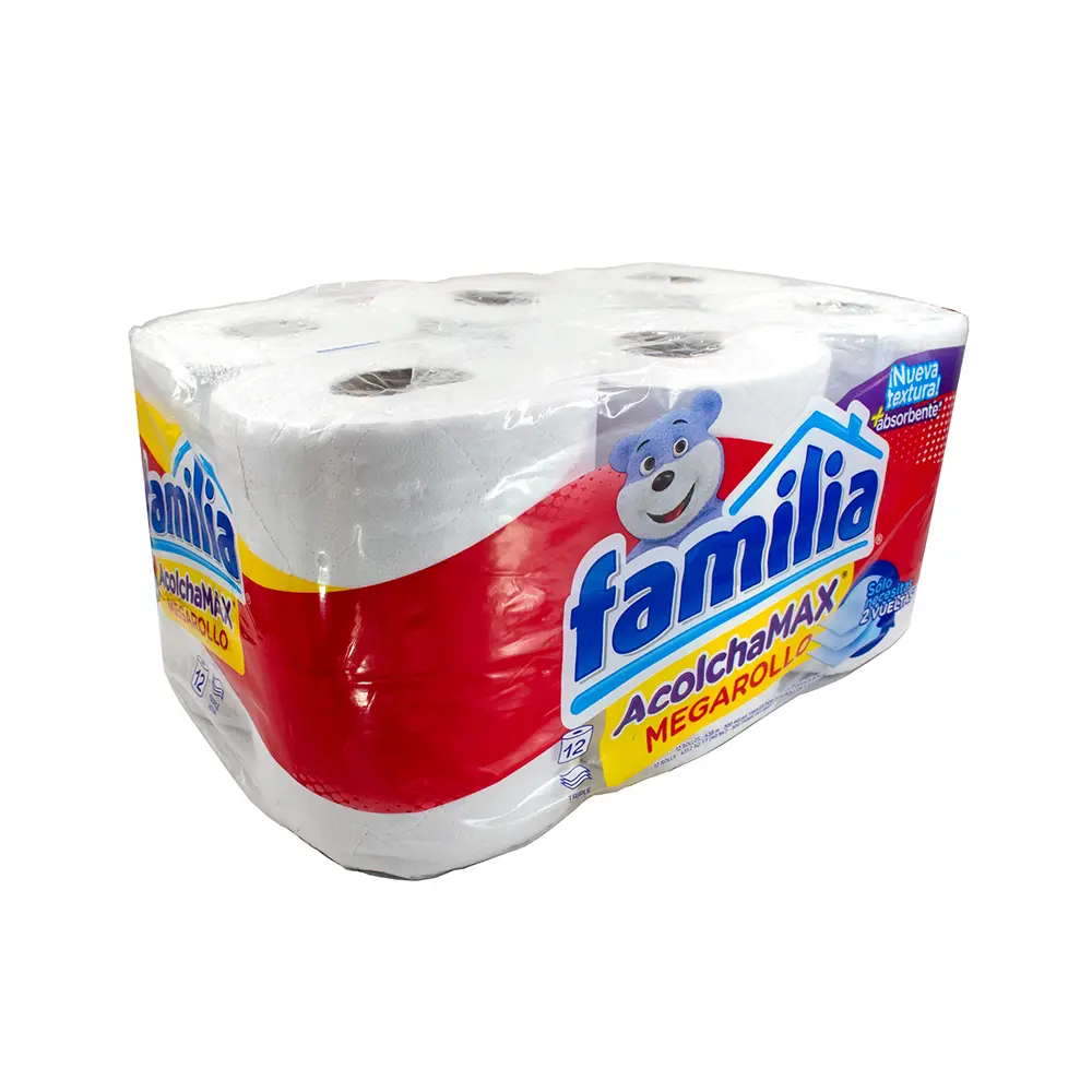 PAPEL HIGIENICO POR 12 UNIDADES